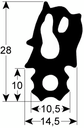 Garraumdichtung/ Türdichtung Kombi 10 1/1