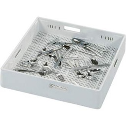 [SW10166] Profi Besteckkorb Grau | 500 x 500 mm | Passend für Rhima (Art. 35000148)